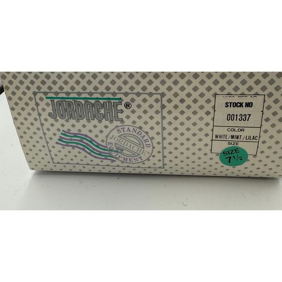 Vintage Jordache High Top Women's Sneakers Size 7.5 - White/Mint/Lilac 80s Retro - Picture 10 of 10